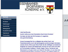Tablet Screenshot of esv-konstanz.de